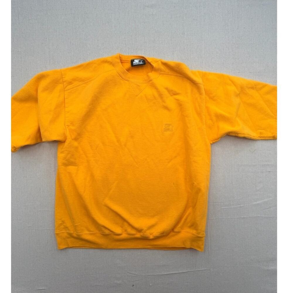 Vintage Men's Yellow Crewneck Sweatshirt